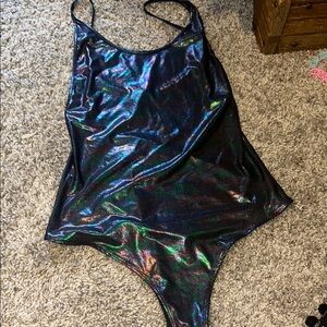 iHeartRaves Holographic Bodysuit